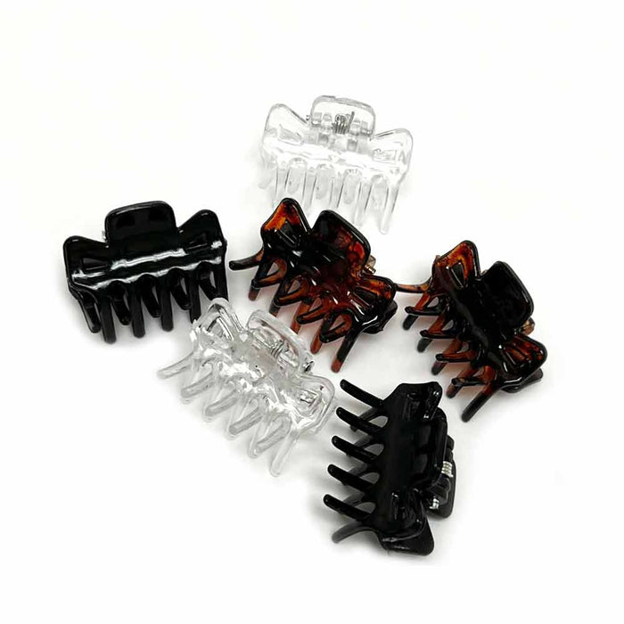 20 Pc Mini Hair Claw Clips Kids Adult Hairstyles Strong Grip Multifunction Clamp
