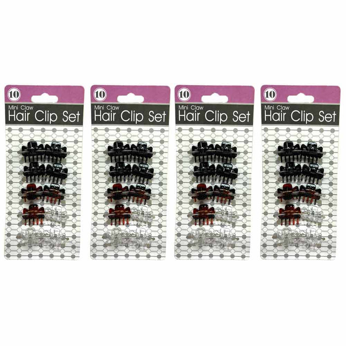 40 PC Small Mini Hair Clips Hair Claw Clamps Women Girls No Slip Jaw Hairstyles