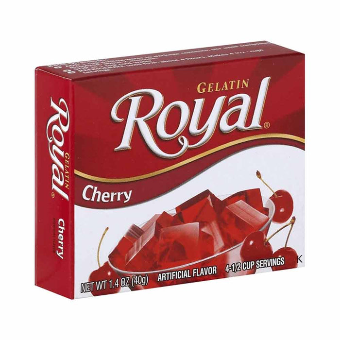 3 Pack Royal Gelatin Dessert Cherry Flavor Kids Snacks Party Jelly Shots 4.2oz