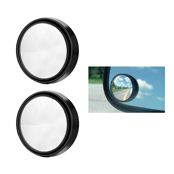 2 Pc Car Blind Spot Mirrors Wide Angle Rear View Self Adhesive Universal Vehicle