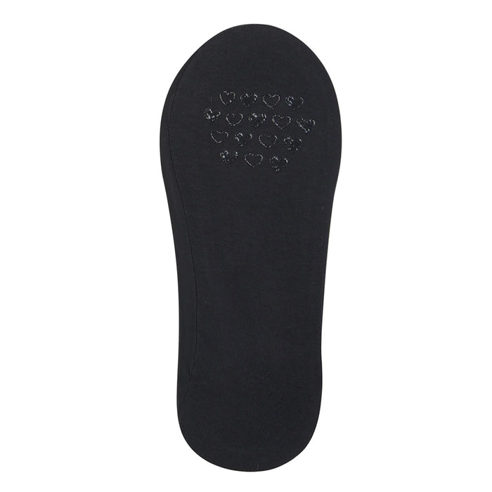 3 Pair No Show Socks Women Non Slip Invisible Ultra Low Cut Shoe Size 9-11 Black