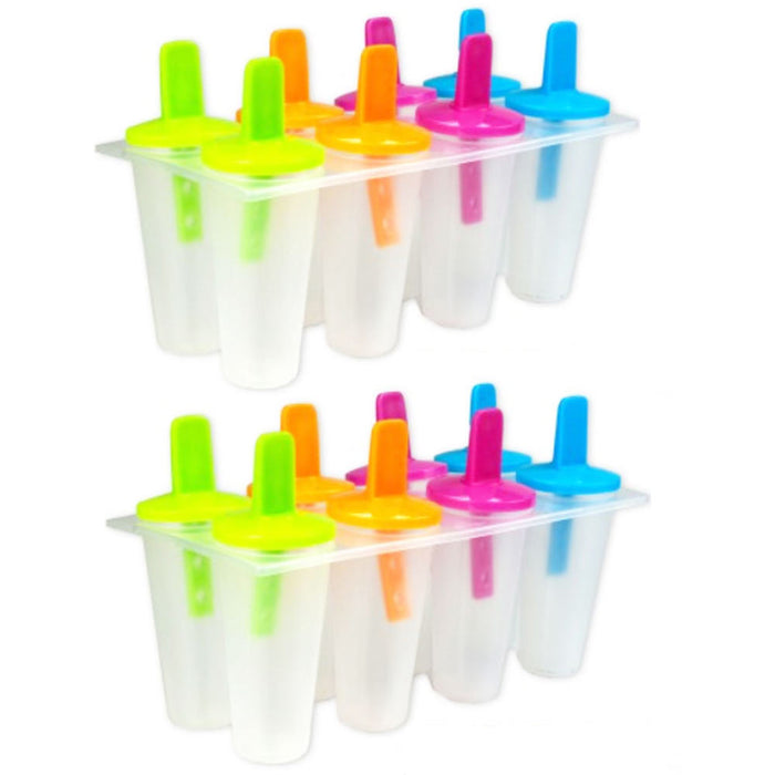 16 Freezer Ice Pop Maker Frozen Pops Mold Popsicle Dessert Ice Cream Cake Treats