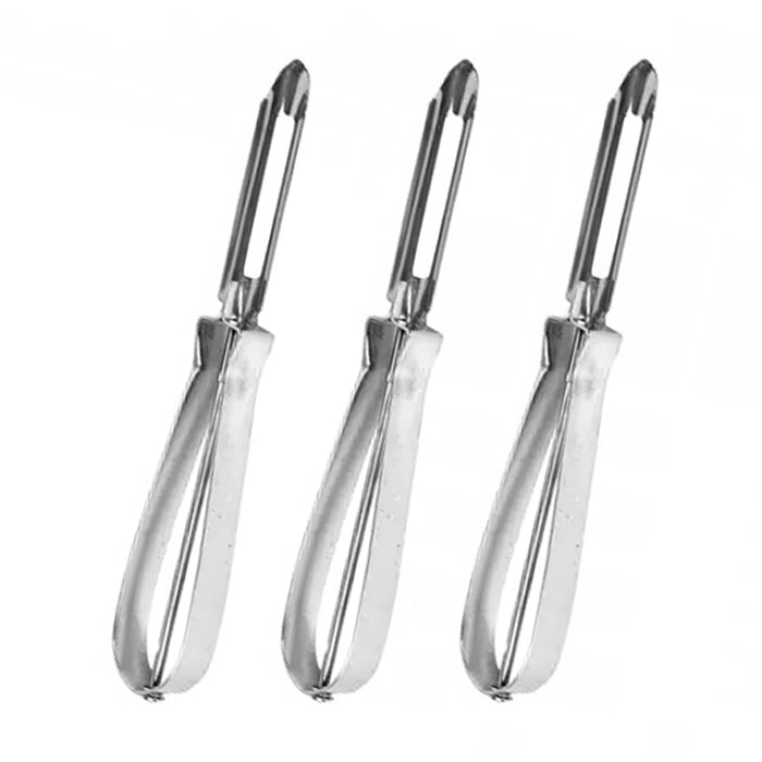3 Pack Stainless Steel Peeler Fruit Vegetable Potato Sharp Razor Blade Swivel