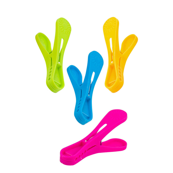 24 Food Sealing Clips Bag Sealers Clamp Clothes Photo Paper Peg Clothespin Craft