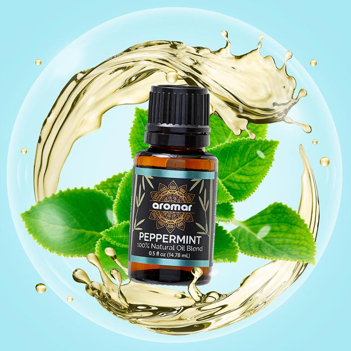 Peppermint Essential Oil 100% Pure Natural Aromatherapy Undiluted Diffuser 0.5oz