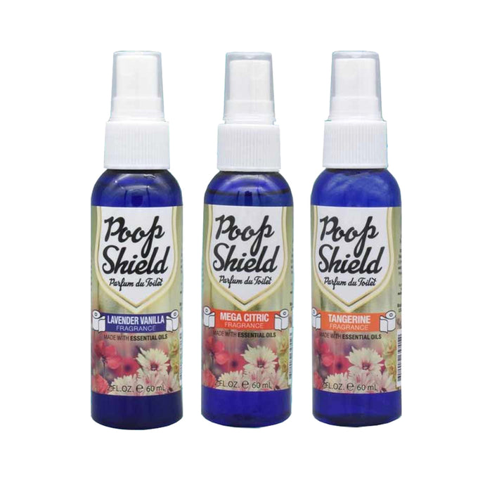 3 Pc Toilet Spray Set Bathroom Odor Eliminator 2oz Potty Deodorizer Aroma Scent
