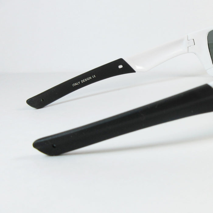 Mens Polarized Sunglasses 100% UV Smoke Lens Anti Glare Fishing Motorcycle White