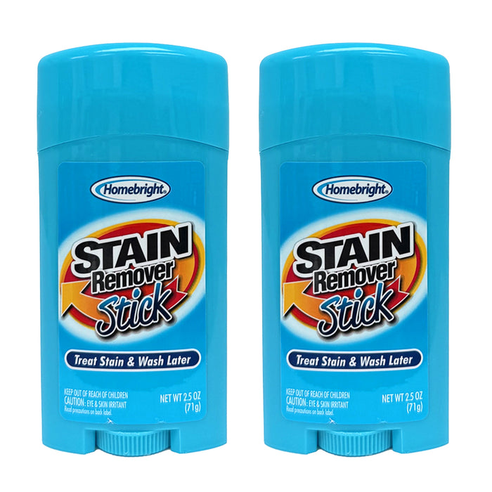 2 Stain Treater Sticks 2.5oz Stain Remover Clothes Underwear Fabric Spot Cleaner