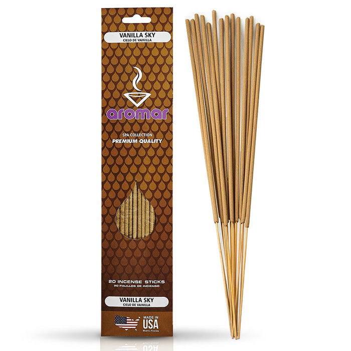 40 Heavily Scented Incense Sticks Vanilla Sky Scent Hand Dipped Aroma Therapy