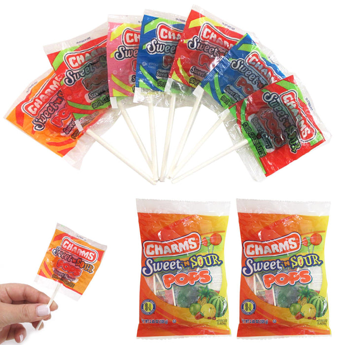 14 Pcs Sweet Sour Pops Charms Lollipops Sucker Candy Lollypop Party Kids Favors