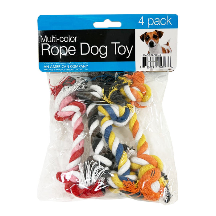 8 PC Tough Rope Chew Toy Knots Indestructible Cotton Rope Dog Tug Teeth Cleaning