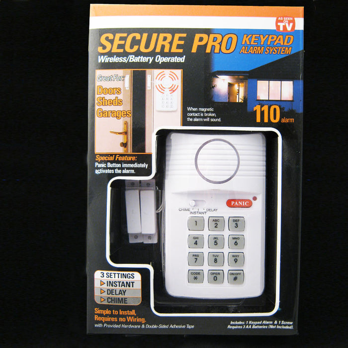 Wireless Home Security Alarm System Secure Pro Home House Burglar As Seen On TV