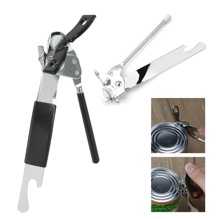 1 Pc Heavy Duty Stainless Steel Can Opener Bottle Jar Lid Manual Kitchen Tool