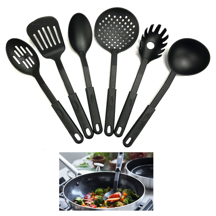 6 Piece Cooking Utensils Set Kitchen Serving Tools Heat Resistant Nylon Cookware