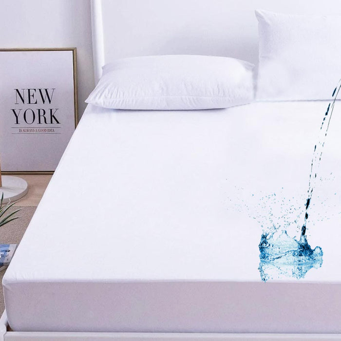 6 Twin Size Mattress Protector 100% Waterproof Premium Fitted Heavy Vinyl Cover