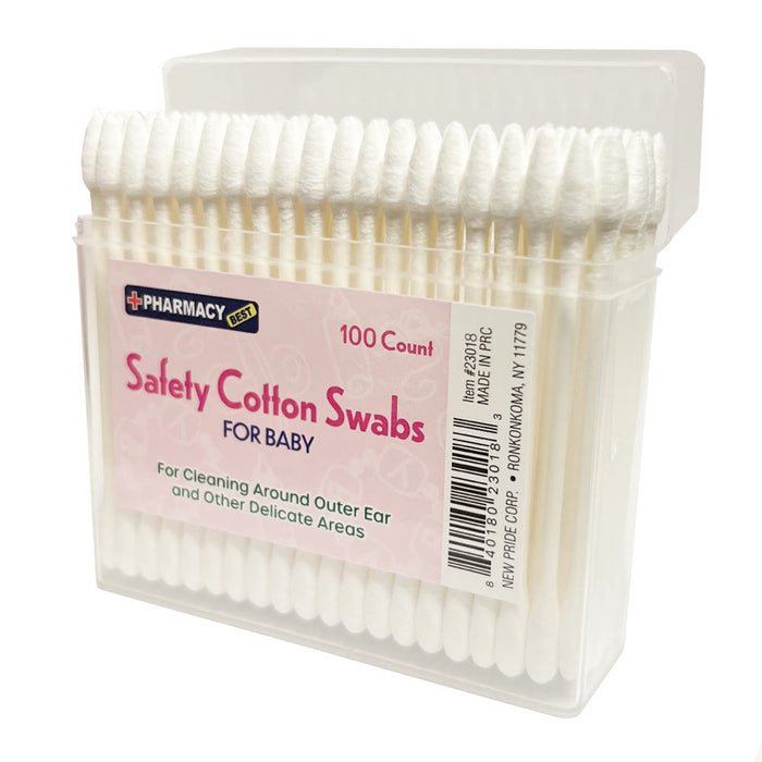 300 Ct Safety Cotton Swabs Double Tip Baby Ear Cleaning Pure Makeup Applicator