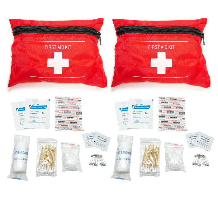 2 Sets First Aid Kit 72 PC Camping Travel Outdoors Emergency Medical Supplies
