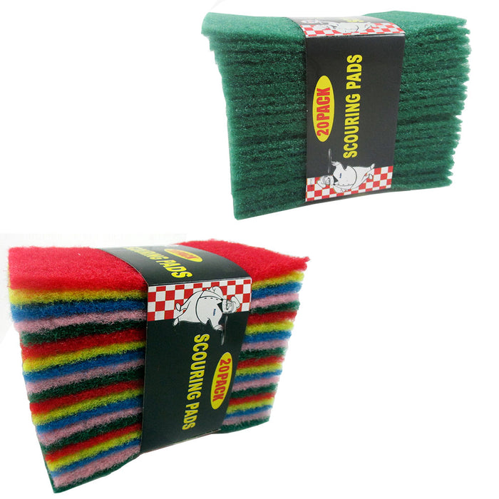 48 Ct Scouring Pads Medium Duty Home Kitchen Scour Scrub Cleanning Pad Wholesale