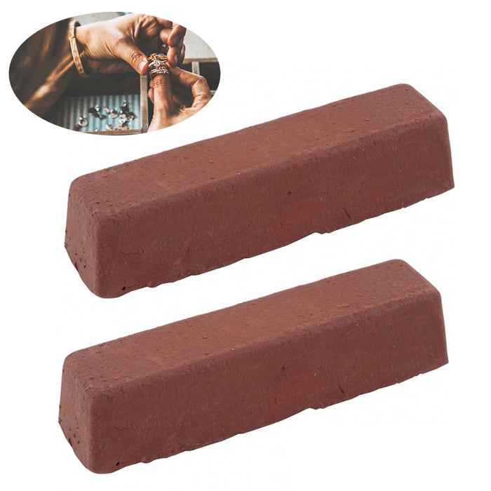 2 Pack Red Rouge Polish Jeweler Polishing Compound Gold Jewelry High Shine Paste