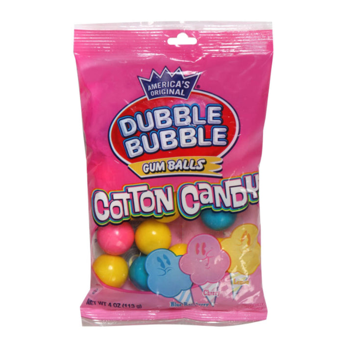 12 Bags Double Bubble Gumballs Cotton Candy Chewing Gum 1 inch Gum Balls 4 POUND