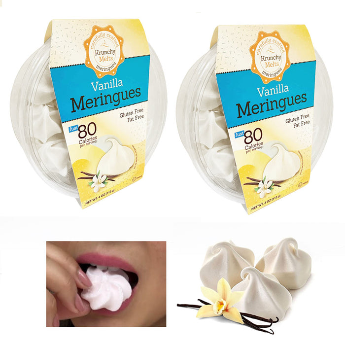 2 Boxes Vanilla Meringues Cookies Fat-Free Gluten-Free Party Snack Kosher Sweets