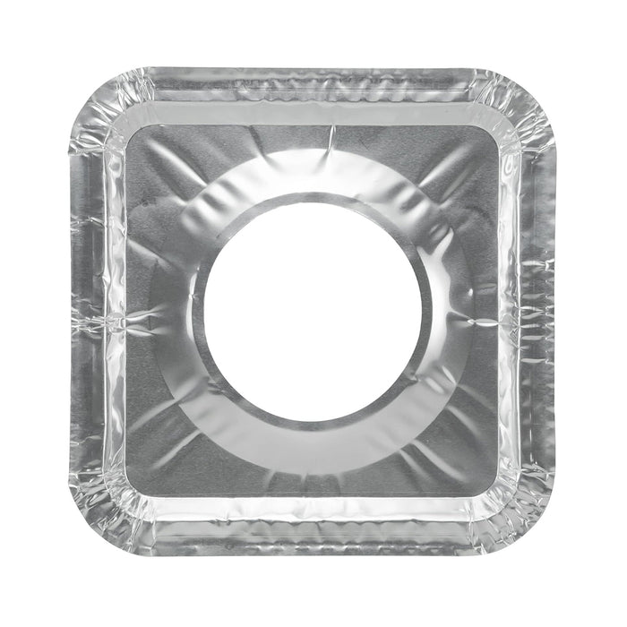 50 Aluminum Foil Square Gas Burner Bib Liners Covers Disposable Protectors 8.46"