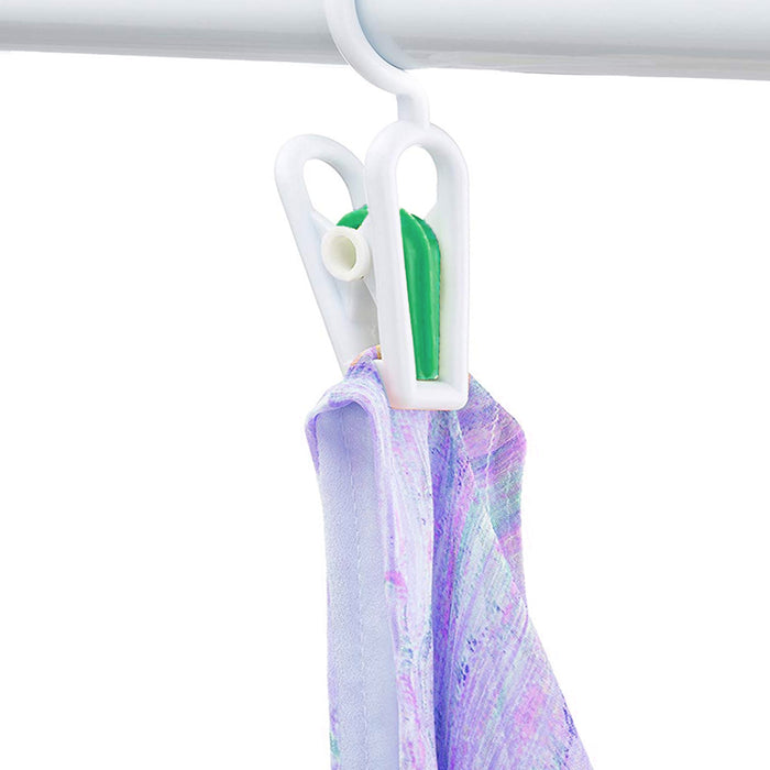 12 Pack Portable Laundry Hook Boot Hanger Clips Hanging Clothes Pins Travel Home