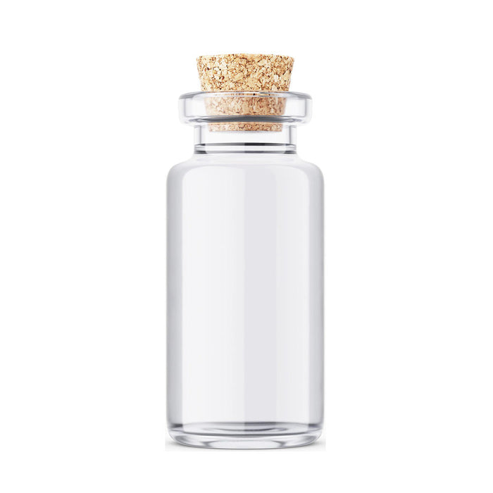 Set of 18 Glass Jars with Cork Lids Mini Jars Party Favors Crafts Baby Shower