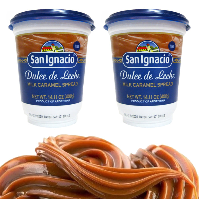 2 Jars SAN IGNACIO Dulce de Leche Clasico 14.11 oz Argentina Milk Caramel Spread
