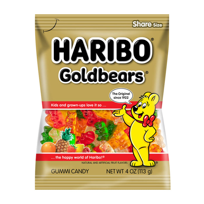1 BAG Haribo Gummy Bears Goldbears Fruit Gummi Candy Bear Sweet Chewy Candies