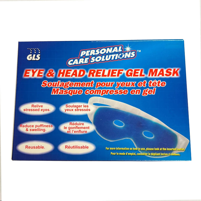 2 Pack Eye Head Gel Mask Hot Cold Compress Therapy Relief Stressed Puffy Eyes