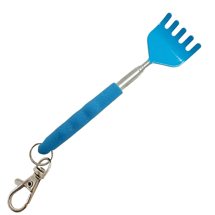 2Pc Telescopic Back Scratcher Keychain Metal Extendable Eliminating Itching Body