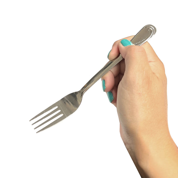 6 Pc Stainless Steel Dinner Forks Table Flatware Set Cutlery Heavy Duty Utensils