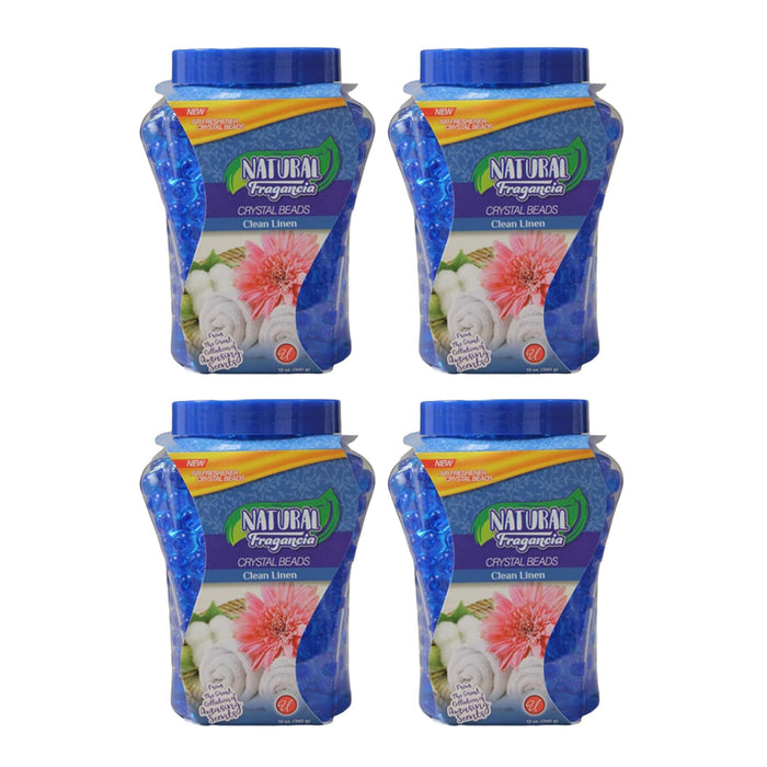 4PC Crystal Gel Beads Air Freshener Clean Linen Scent Odor Eliminating Fragrance