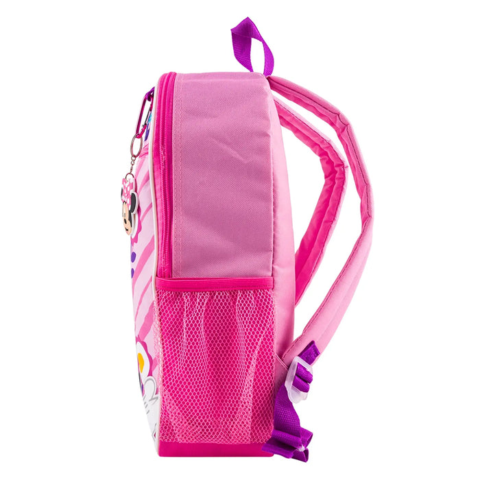 Disney Toddler Backpack Minnie Mouse 16" Kids School Bag Lunch Durable 5 Pieces