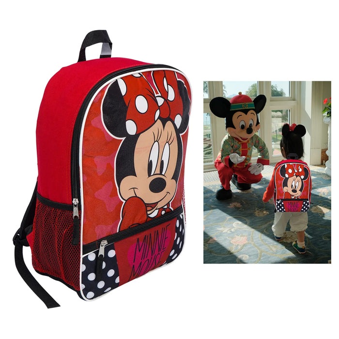 1 Disney Minnie Mouse Backpack Kids Toddlers Bag Preschool Sports Travel Bookbag