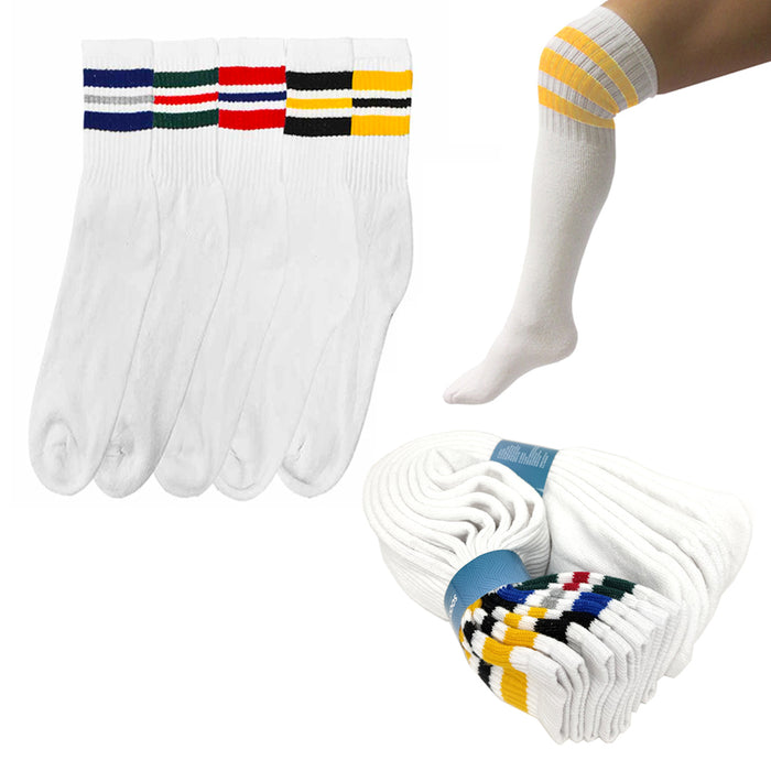 4 Pair Over Knee Thigh Socks Knee-High Warm Stocking Boot Sock Warmer High Socks