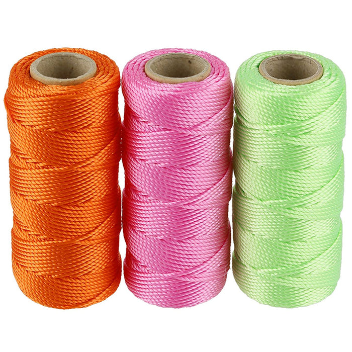 3 Pack #18 Twisted Masonry Line String Twine Set Cord Rope Craft Garden Survival