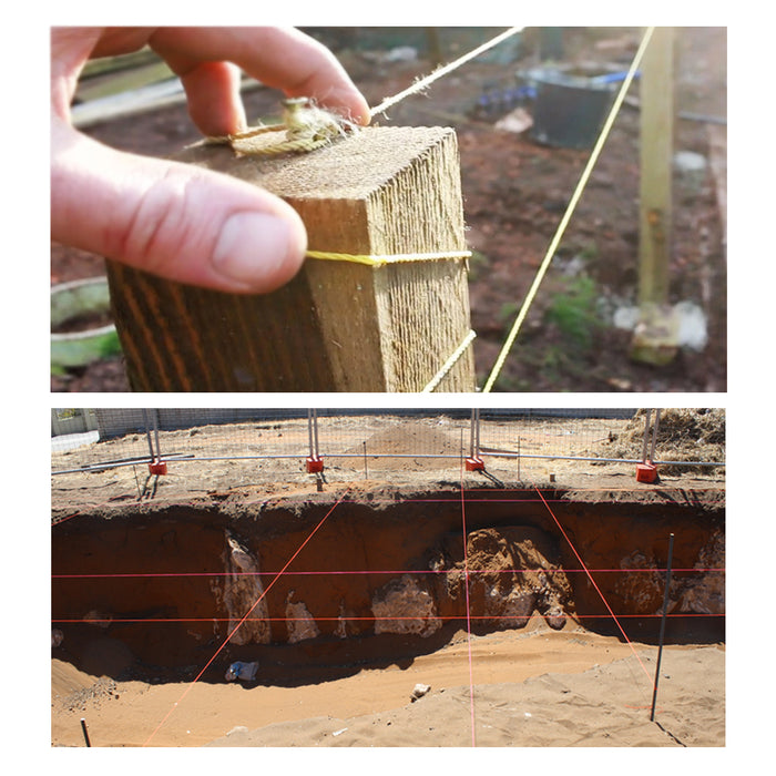 3X Twisted Mason Construction Line #18 Measuring Layout String Orange