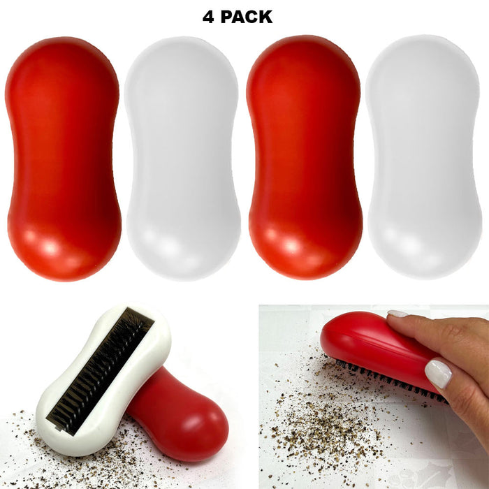 4 PC Table Crumb Cleaner Brush Sweeper Handheld Rolling Kitchen Portable Vacuum