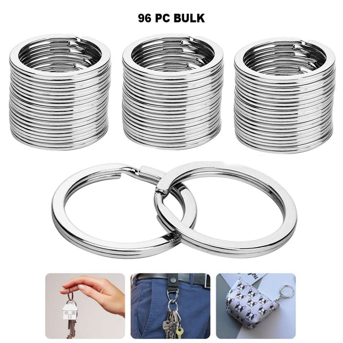 96 Pc Bulk Metal Key Rings Split Ring Home Car Keys Organization Jewelry Making