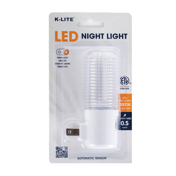2 Pc Plug in Led Night Light Auto Dusk to Dawn Sensor Hallway Kids Room Bathroom