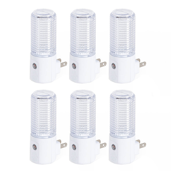 6 Pc Plug in Night Light LED Nightlight Dusk to Dawn Sensor Kids Nursery Bedroom