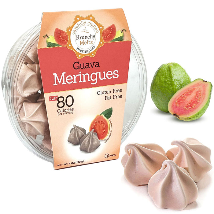 3 Pk Guava Meringues Cookies Candy Crunchy Melt Sweet 80 Calorie Gluten Fat Free