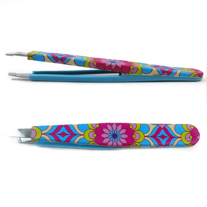 2 Premium Eyebrow Tweezers Slanted Precision Tip Makeup Tool Beauty Hair Remover