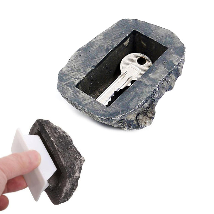 2X Outdoor Rock Hide A Key Holder Home Emergency Spare Key Car Holder Safe Store