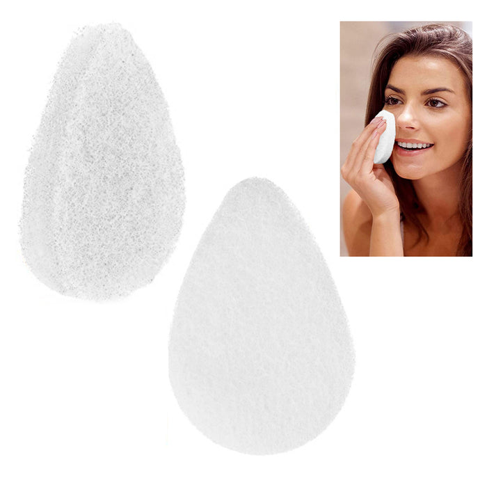 12 Facial Sponge Daily Clean Face Gentle Exfoliating Buff Puff Style Pad Coconut