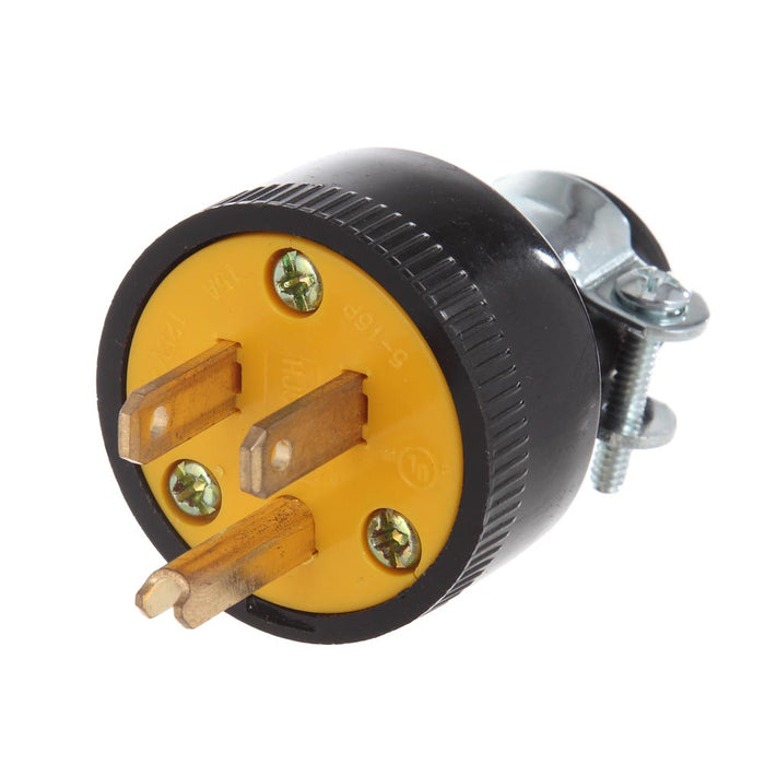 3 Prong Replacement Straight Blade Male Electrical Plug NEMA 5-15P 15A 125V 1pc