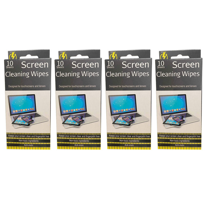 40 Ct Screen Cleaning Wipes Cell Phone TV Wipes Screen Cleaner Laptop Monitor