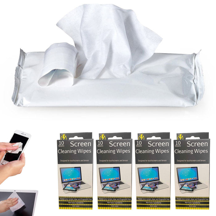 40 Ct Screen Cleaning Wipes Cell Phone TV Wipes Screen Cleaner Laptop Monitor